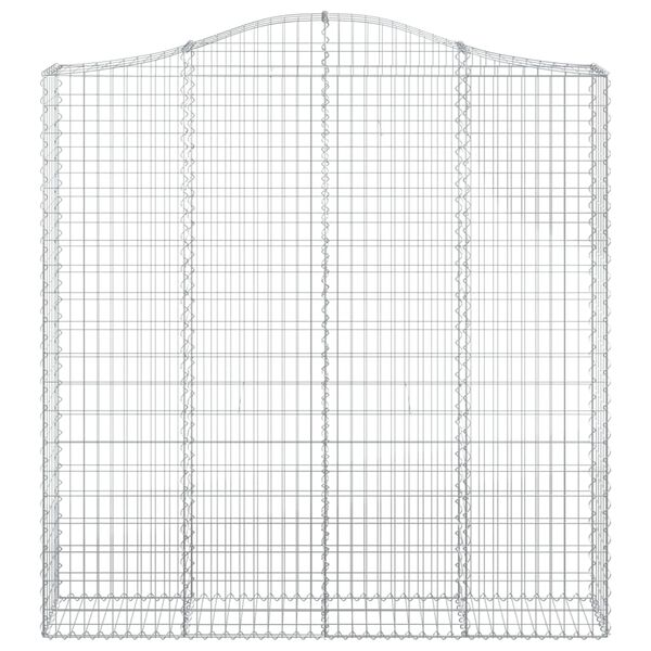 vidaXL Cestas de gaviones 7 uds forma de arco hierro 200x30x200/220 cm