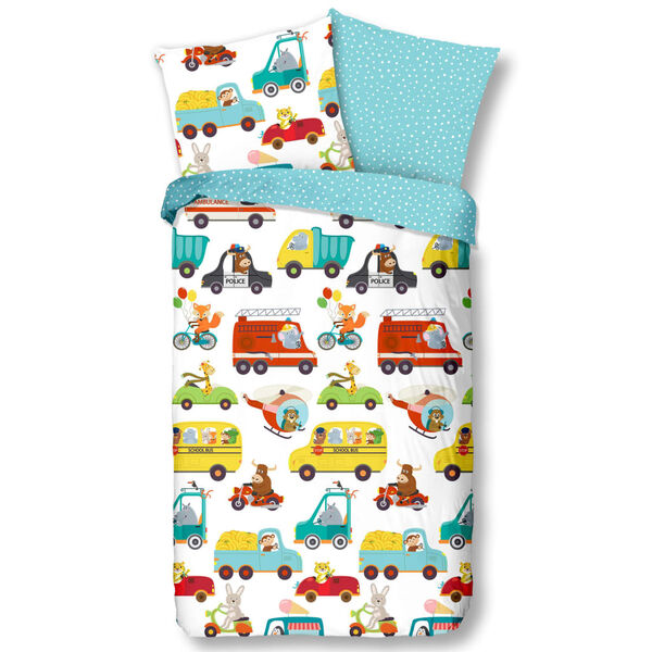 Good Morning Funda de edred&oacute;n infantil TRAFFIC 135x200 cm multicolor