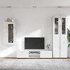 vidaXL Conjunto de mueble de TV FLORIN brillante Madera de ingenier&iacute;a
