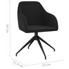 vidaXL Silla de comedor 6 unidades terciopelo negro