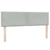 vidaXL Cama box spring con colch&oacute;n terciopelo gris claro 140x210 cm