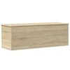 vidaXL Caja de almacenaje madera ingenier&iacute;a roble sonoma 102x35x35 cm