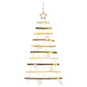 vidaXL &Aacute;rbol de Navidad Natural 90 cm madera maciza de fresno