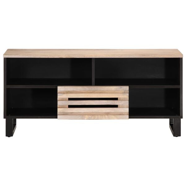 vidaXL Mueble de TV madera maciza de mango 100x34x46 cm