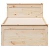 vidaXL Cama sin colch&oacute;n con cabecero madera maciza de pino 90x190 cm
