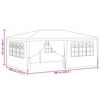 vidaXL Carpa profesional para fiestas con paredes verde 90 g/m² 4x6 m