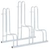 vidaXL Soporte para 3 bicicletas suelo independiente acero galvanizado