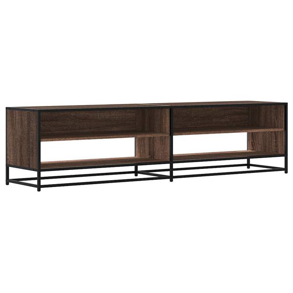 vidaXL Mueble de TV madera de ingenier&iacute;a marr&oacute;n roble 180,5x40x46 cm