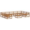 vidaXL Conjunto de sof&aacute;s de exterior 10 pcs Natural