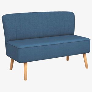 vidaXL Sof&aacute; de tela azul 117x55,5x77 cm