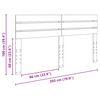 vidaXL Cabecero Roble artesanal 200 cm Madera contrachapada