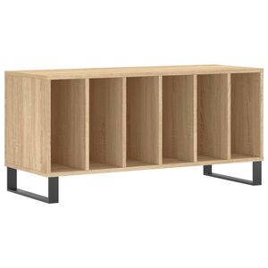 vidaXL Mueble discos madera contrachapada roble Sonoma 100x38x48 cm
