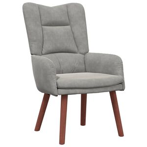 vidaXL sill&oacute;n Gris Claro 63 x 67 x 94 cm Terciopelo