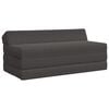 vidaXL Sof&aacute; Cama Plegable 2 plaza Gris oscuro 120 x 60 x 49 cm Tela