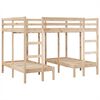 vidaXL Estructura de litera triple madera de pino 140x200/70x140 cm