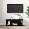 vidaXL Conjunto de mueble de TV Negro 72 x 35 x 37 cm
