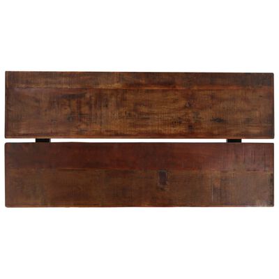 vidaXL Mesa de bar madera maciza reciclada marrón oscuro 150x70x107 cm