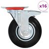 vidaXL Ruedas giratorias 16 unidades 125 mm