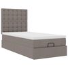 vidaXL Cama otomana con colch&oacute;n topo 90x200 cm tela