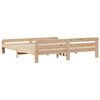 vidaXL Estructura de cama sin colch&oacute;n madera maciza de pino 200x200 cm