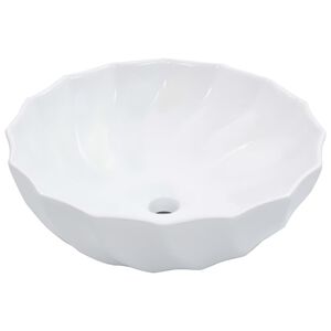 vidaXL Lavabo 46x17 cm cer&aacute;mica blanco