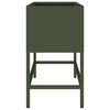 vidaXL Jardinera Elevada Verde oliva 60 x 26 x 45 cm Acero