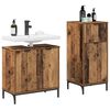 vidaXL Juego de muebles de ba&ntilde;o con caj&oacute;n 2 pcs Madera Vieja