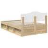 vidaXL Estructura de cama Sonoma 120 x 200 cm Madera de pino macizo