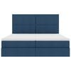 vidaXL Cama con almacenamiento Azul 180 x 200 cm Cuero sint&eacute;tico