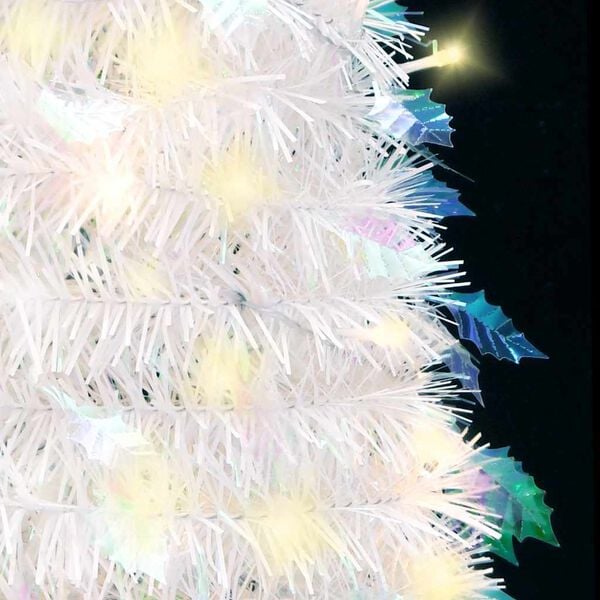 vidaXL &Aacute;rbol de Navidad artificial desplegable 50 LED blanco 120 cm