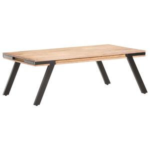 vidaXL Mesa de centro madera maciza de mango 114x65x40 cm