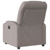 vidaXL Sill&oacute;n reclinable de tela gris taupe
