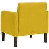 vidaXL Sill&oacute;n con reposabrazos terciopelo amarillo 54 cm