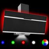 vidaXL Campana extractora RGB de LED acero inox. vidrio templado 90cm