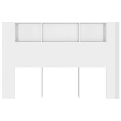 vidaXL Mueble cabecero blanco brillante 160x18,5x104,5 cm