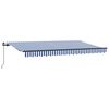 vidaXL Toldo Retr&aacute;ctil Azul 400 x 200 cm tela