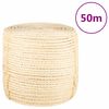 vidaXL Cuerda 100% sisal 8 mm 50 m