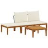 vidaXL 4 uds. Madera de Acacia S&oacute;lida y Cuerda Natural