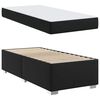 vidaXL Estructura de cama con colch&oacute;n Negro 100 x 200 cm tela