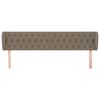 vidaXL Cabecero de tela gris taupe 183x23x78/88 cm
