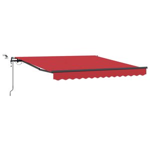 vidaXL Tela de toldo con Rojo 300 x 250 cm Poli&eacute;ster