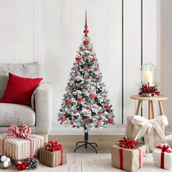vidaXL &Aacute;rbol de Navidad artificial 120 cm PVC y Acero y Pl&aacute;stico