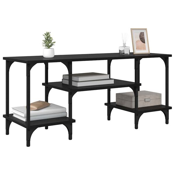 vidaXL Gabinete de TV Roble Negro 102 x 35 x 45,5 cm