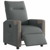 vidaXL Sill&oacute;n reclinable el&eacute;ctrico de tela gris oscuro