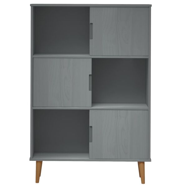 vidaXL Librer&iacute;a MOLDE madera maciza de pino marr&oacute;n 90x35x133,5 cm