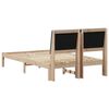 vidaXL Estructura de cama Marr&oacute;n 120 x 190 cm Madera de pino macizo