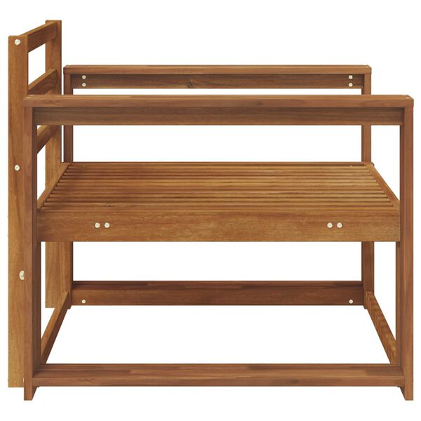 vidaXL Sof&aacute; intermedio de exterior Madera de Acacia S&oacute;lida Natural