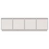 vidaXL Mueble de TV madera maciza de pino blanco 156x37x45 cm