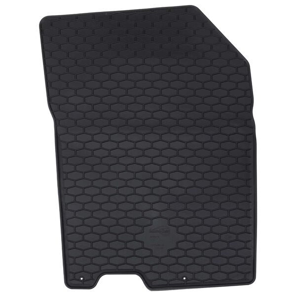 vidaXL Alfombrilla de Coche 4 pcs Negro Goma