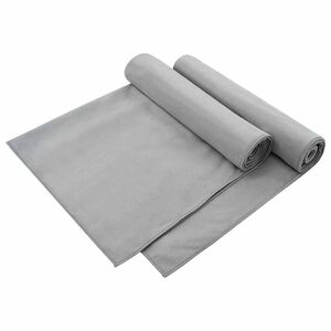 vidaXL Toallas para Sillas de Exterior 2 pcs Gris oscuro 130 x 60 cm